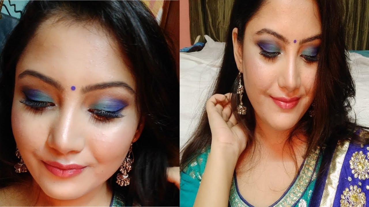 Bright Blue Smokey Eye | Party Makeup Tutorial | Eid Makeup