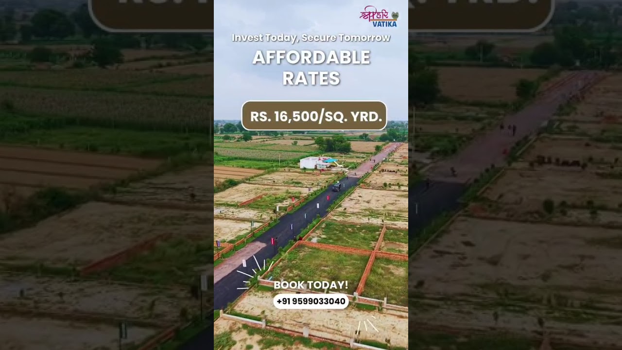Plot for Sale Near Jewar Airport | Shri Hari Vatika | Invest in Prime Location @ Just ₹16,500/Sq.Yrd