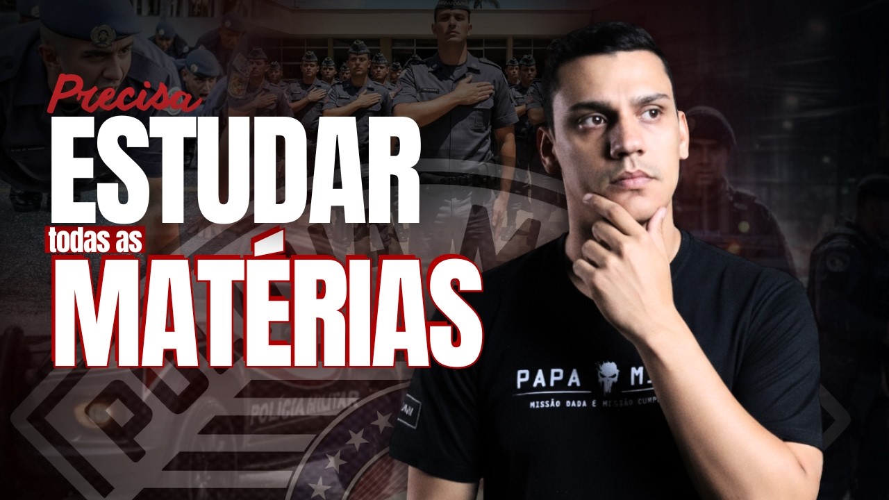 👮🏻‍♂️📚 Estudar todas as matérias para a PROVA de SOLDADO PM-SP? | Por Leandro Fajan