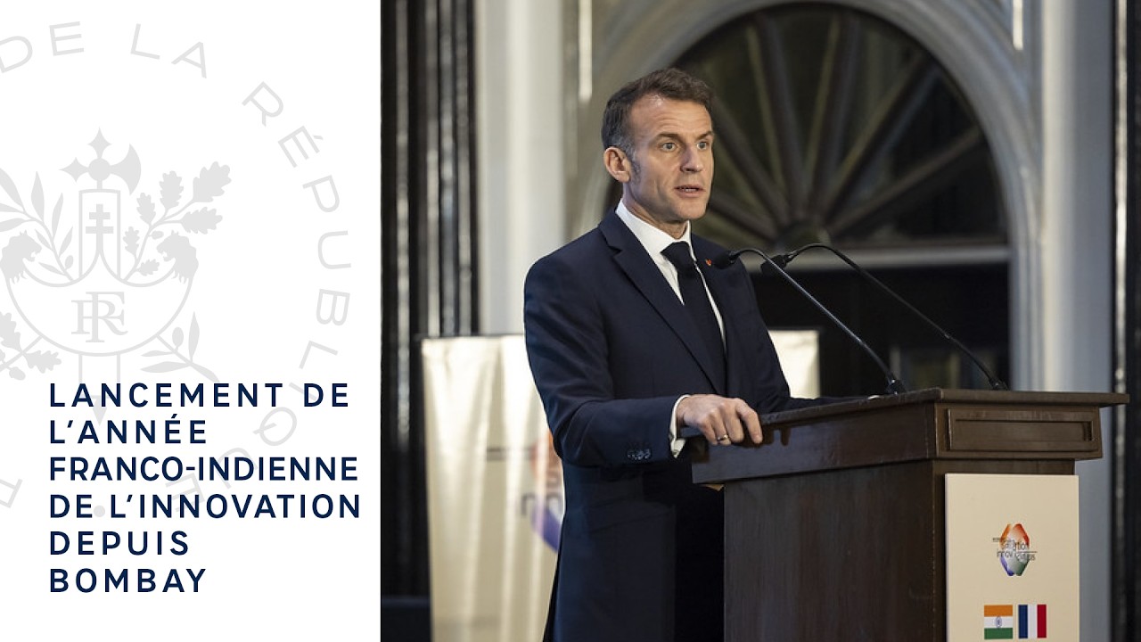 Lancement de l’année franco-indienne de l’innovation depuis Bombay.