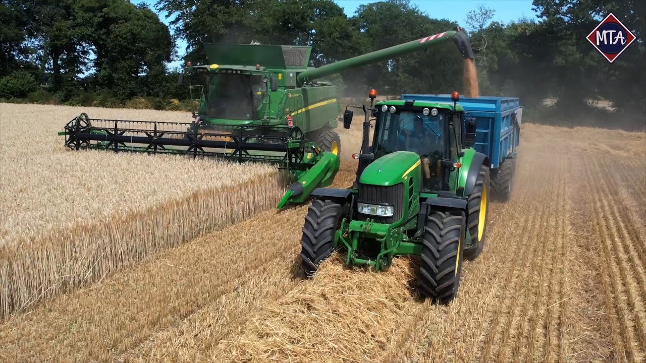Moisson 2022 dans le sud du Morbihan l 100% John Deere 😍🌾