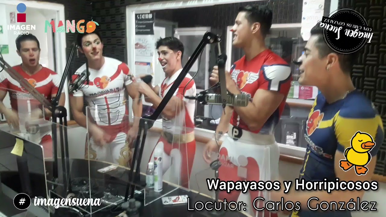 Los Wapayasos cantan El Mango Relajado y Cuack en cabina de Imagen Suena