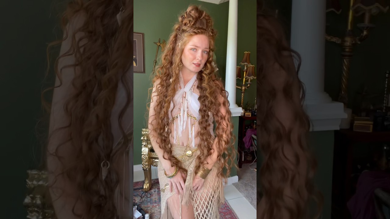 Mermaid/sea siren inspired hair 🥰🧜🏻&zwj;♀️ still in my siren girl summer era! #hairstyle #mermaid