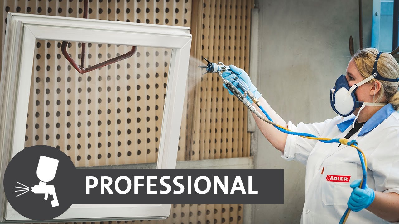 ADLER Polycolor 2K SQ - Painting plastic windows frames quickly and efficientl