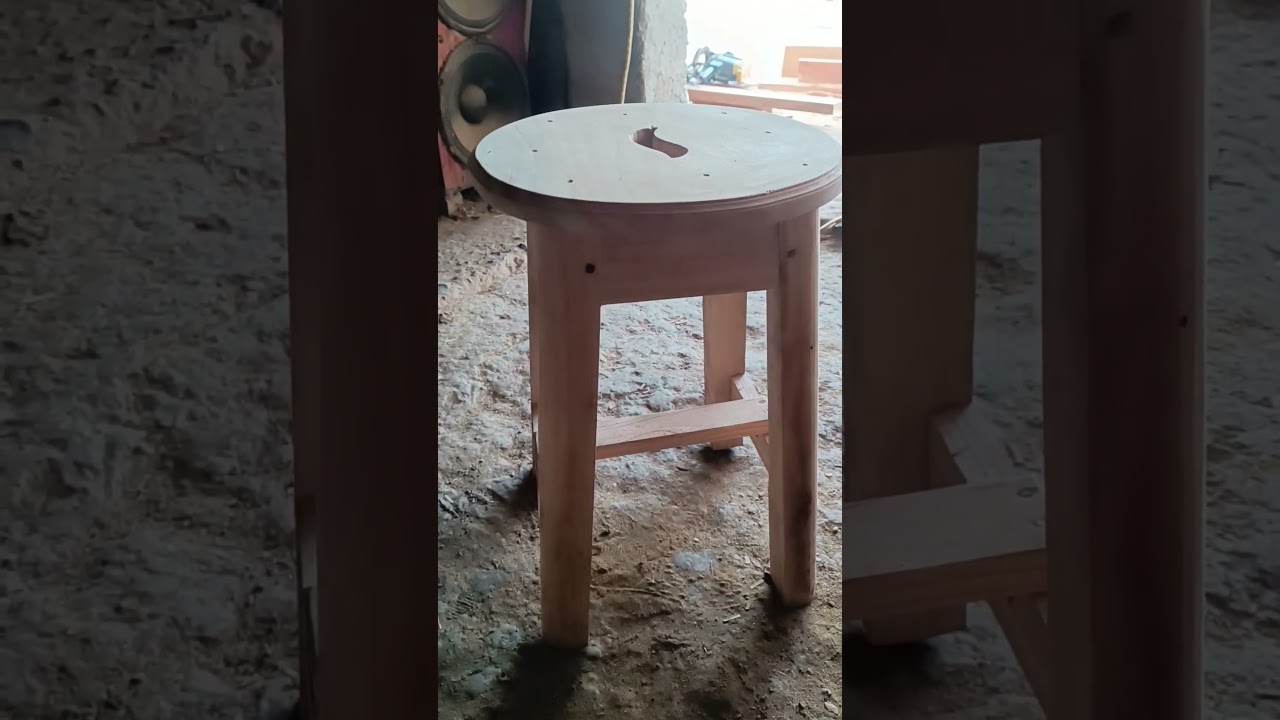 Wooden Make Stool simple design round stool 