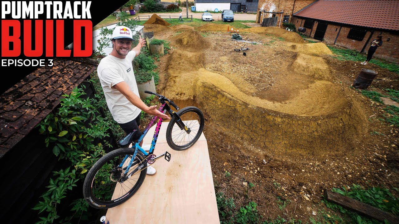 IT&rsquo;S FINISHED! RIDING THE NEW MTB PUMP TRACK BUILD!! EP03