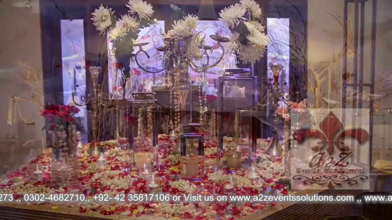 The Most Luxurious Wedding Decorations | a2z events solutions Lahore
