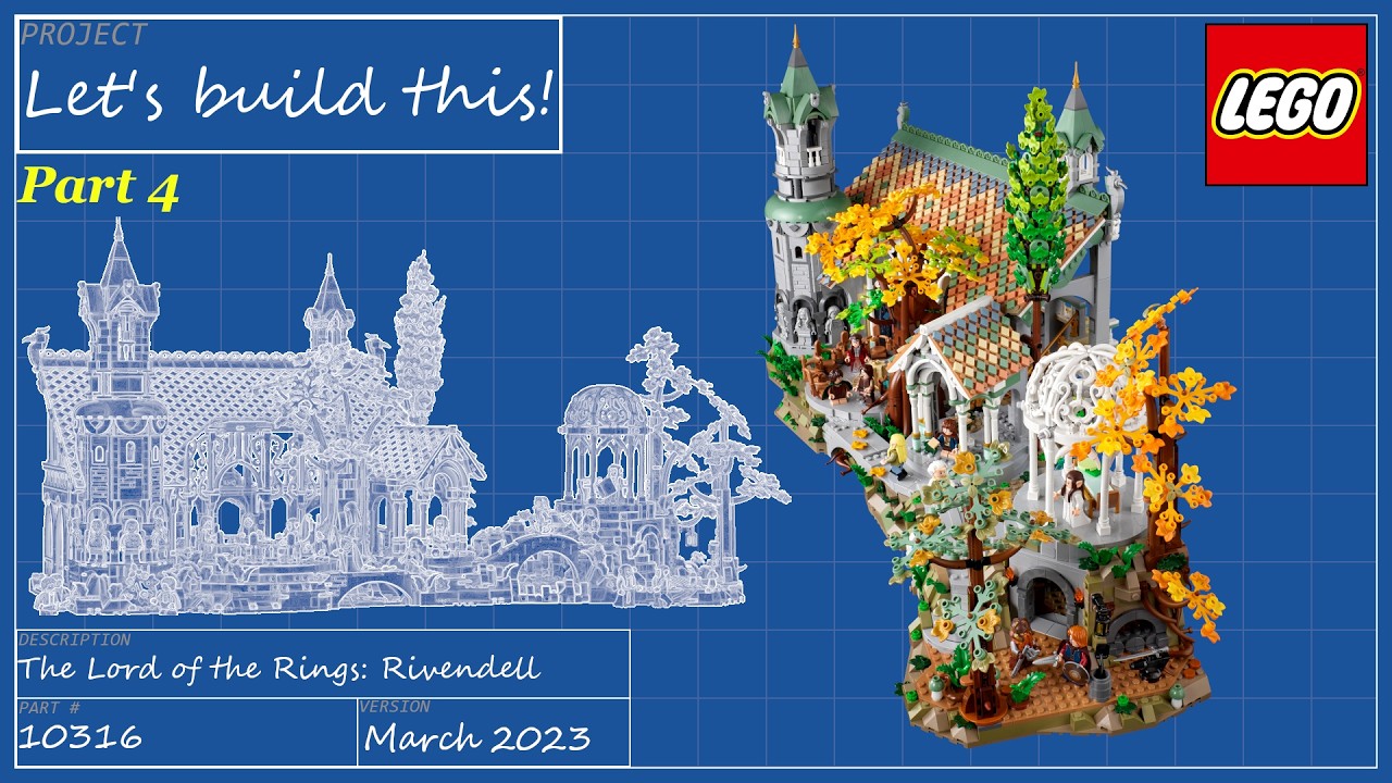 Let's build this live! - LEGO Icons - 10316 The Lord of the Rings: Rivendell - Part 4
