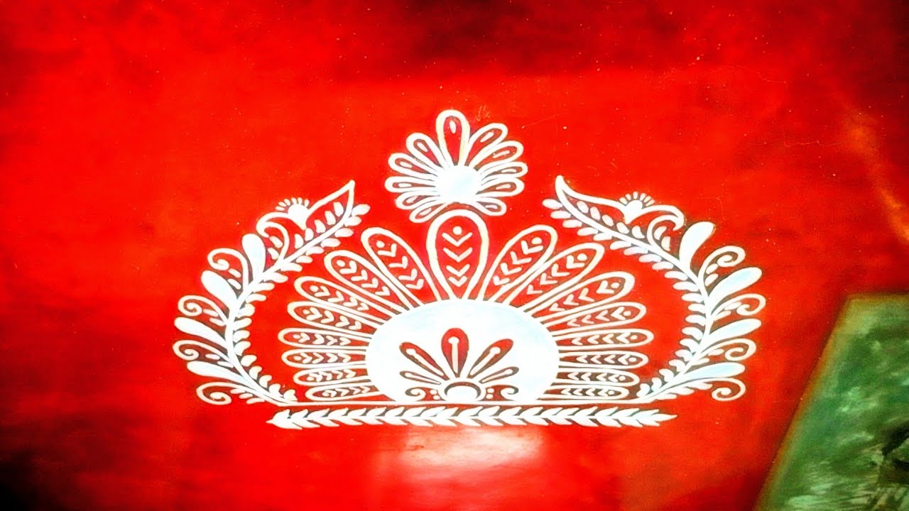 Creative door alpona design for all festival/Special door alpona design #alpona#art#viral#trending 