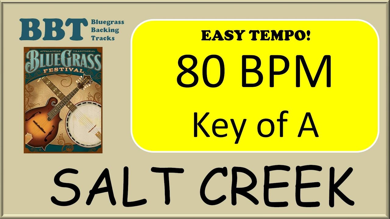 Salt Creek bluegrass - backing track 80