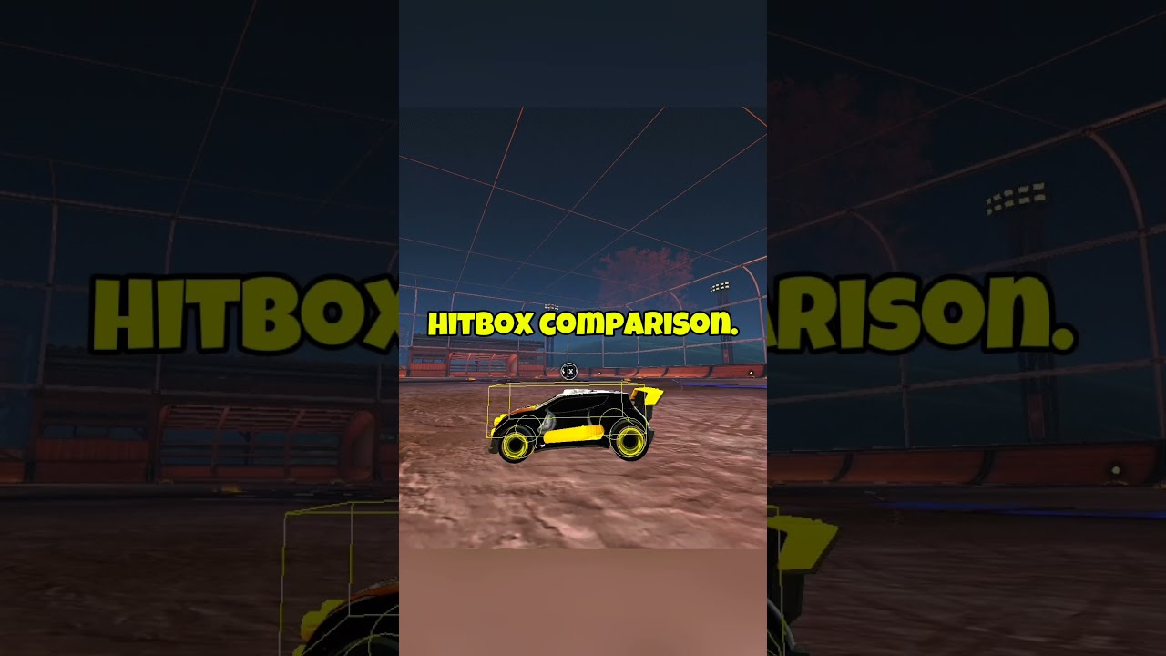 Rocket league hitbox comparison: octane hitbox.