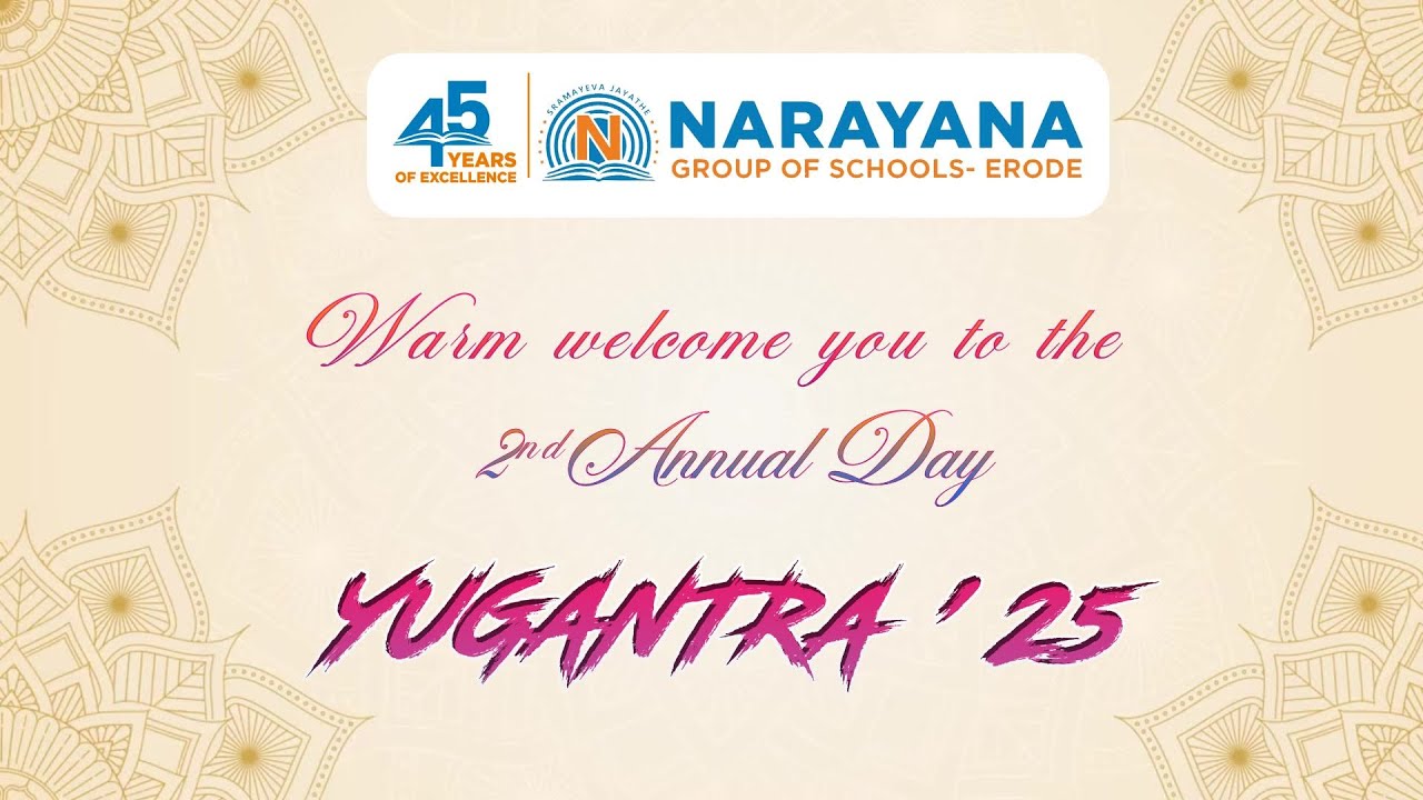 Narayana e-Techno school, Erode. Annual Day 24-25.