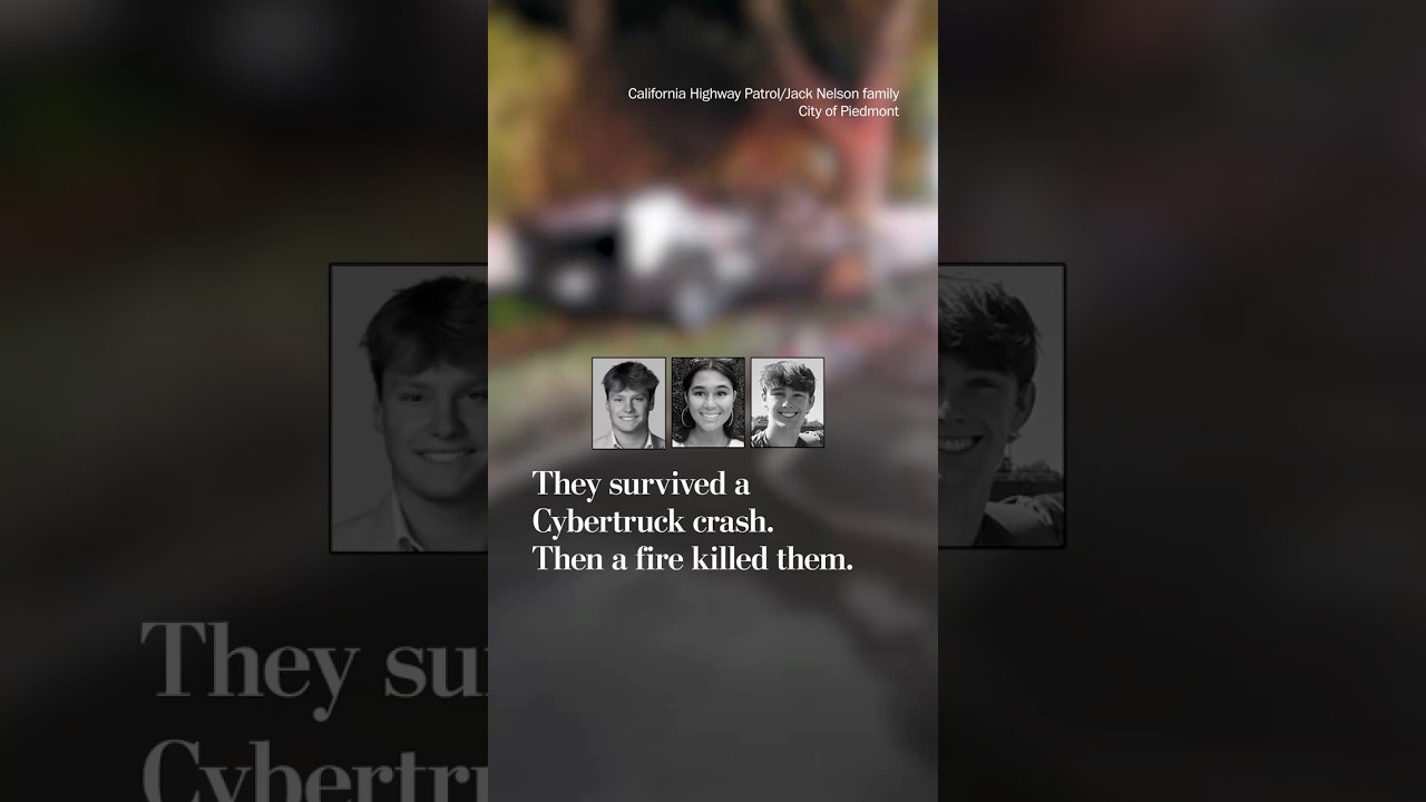 They survived a Cybertruck crash. Then a fire killed them.