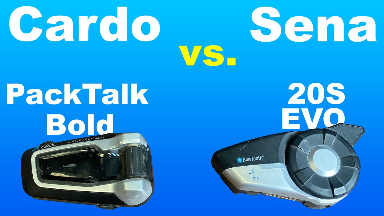 Motorcycle Helmet Intercom Review Cardo vs Sena