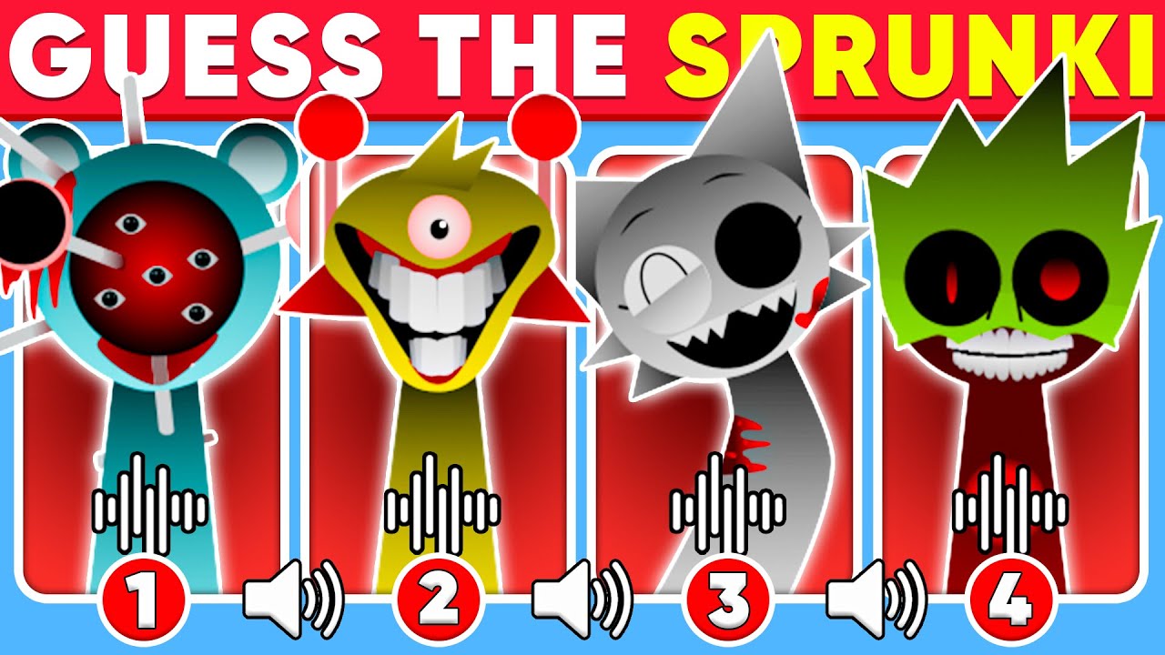 Угадай персонажей 12-й фазы Sprunki по голосу? 🔊 Викторина Incredibox Sprunki