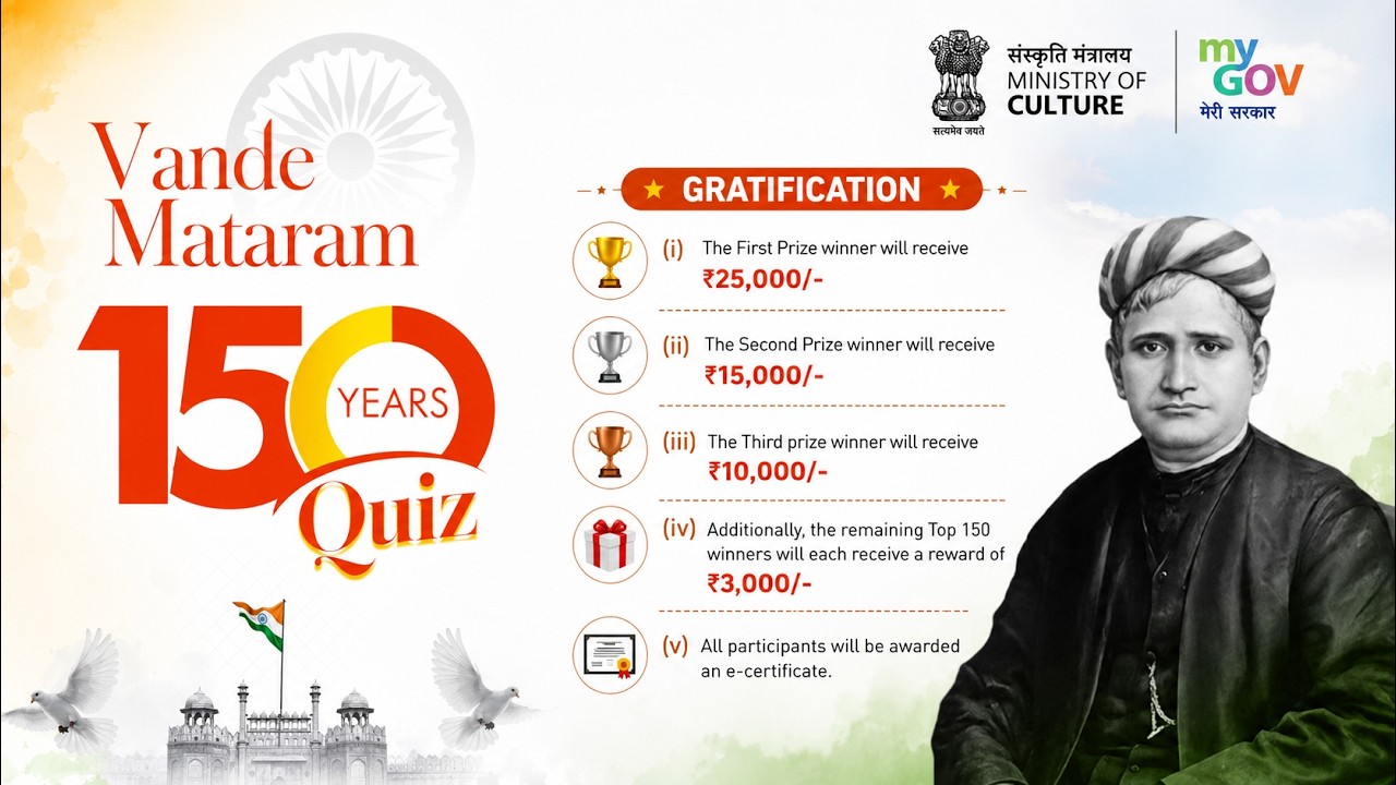 Vande Mataram – 150 Years Quiz (वंदे मातरम्)