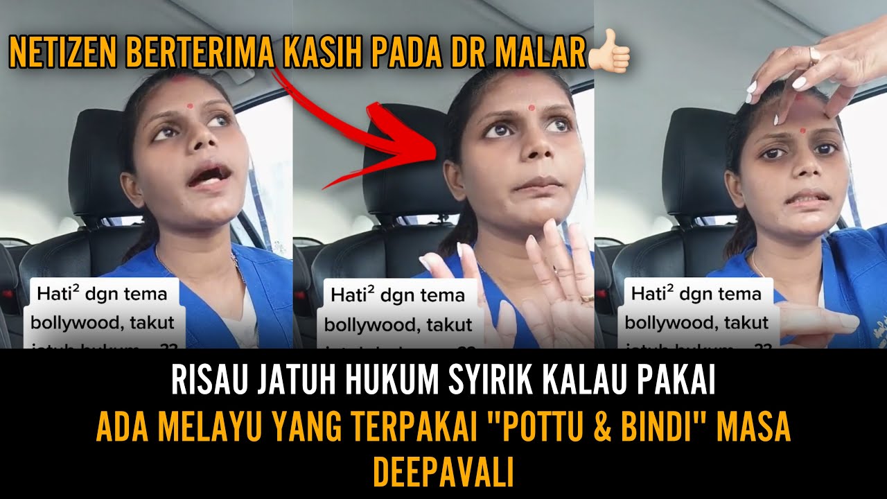 AKAK INDIA TEGUR MELAYU TERPAKAI POTTU YANG ADA 