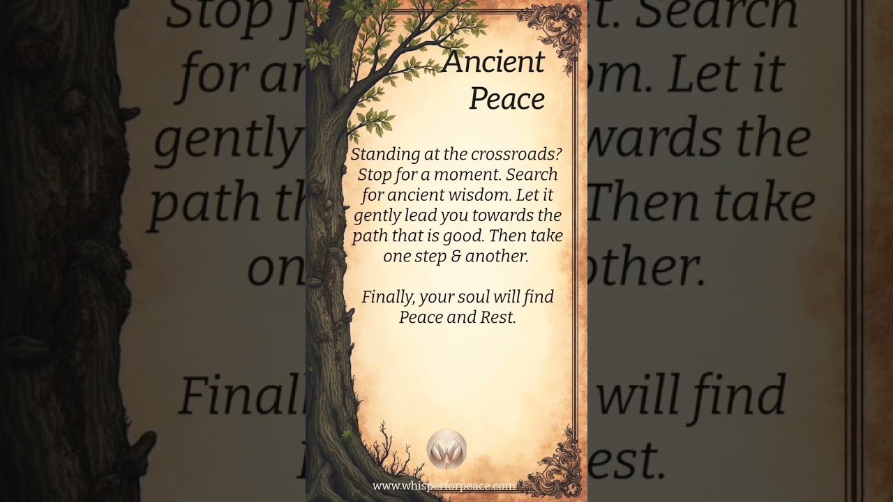 Ancient peace lies in ancient wisdom. #peace #ancient #ancientwisdom