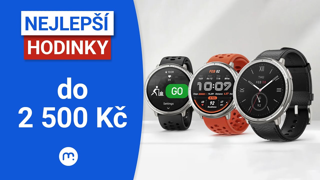 Vybíráme nejlepší chytré hodinky do 2 500 Kč!