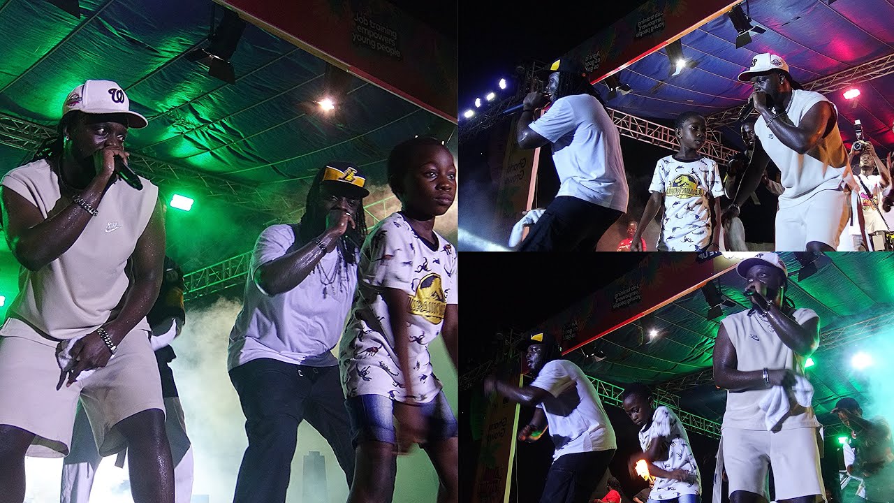 Dope Nation Performed Zormizor & Gbohe dance with Small Girl at Koforidua that Amazed Everyone