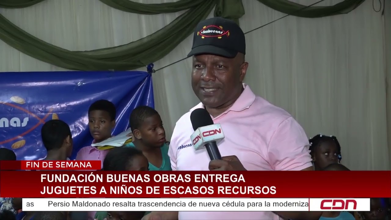Fundación Buenas Obras entrega juguetes a niños de escasos recursos