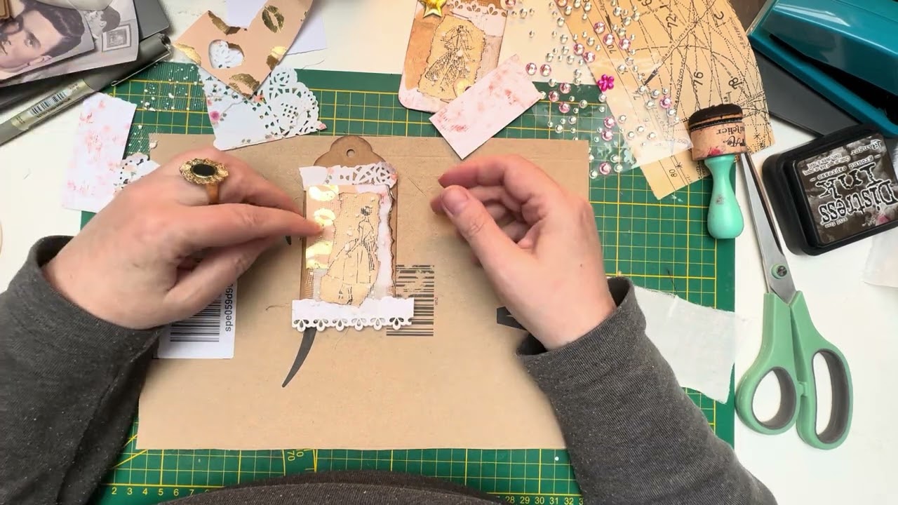 💕Verschönerung für ein Shabby Hochzeitsjournal - Embellishment for a shabby wedding journal💕 