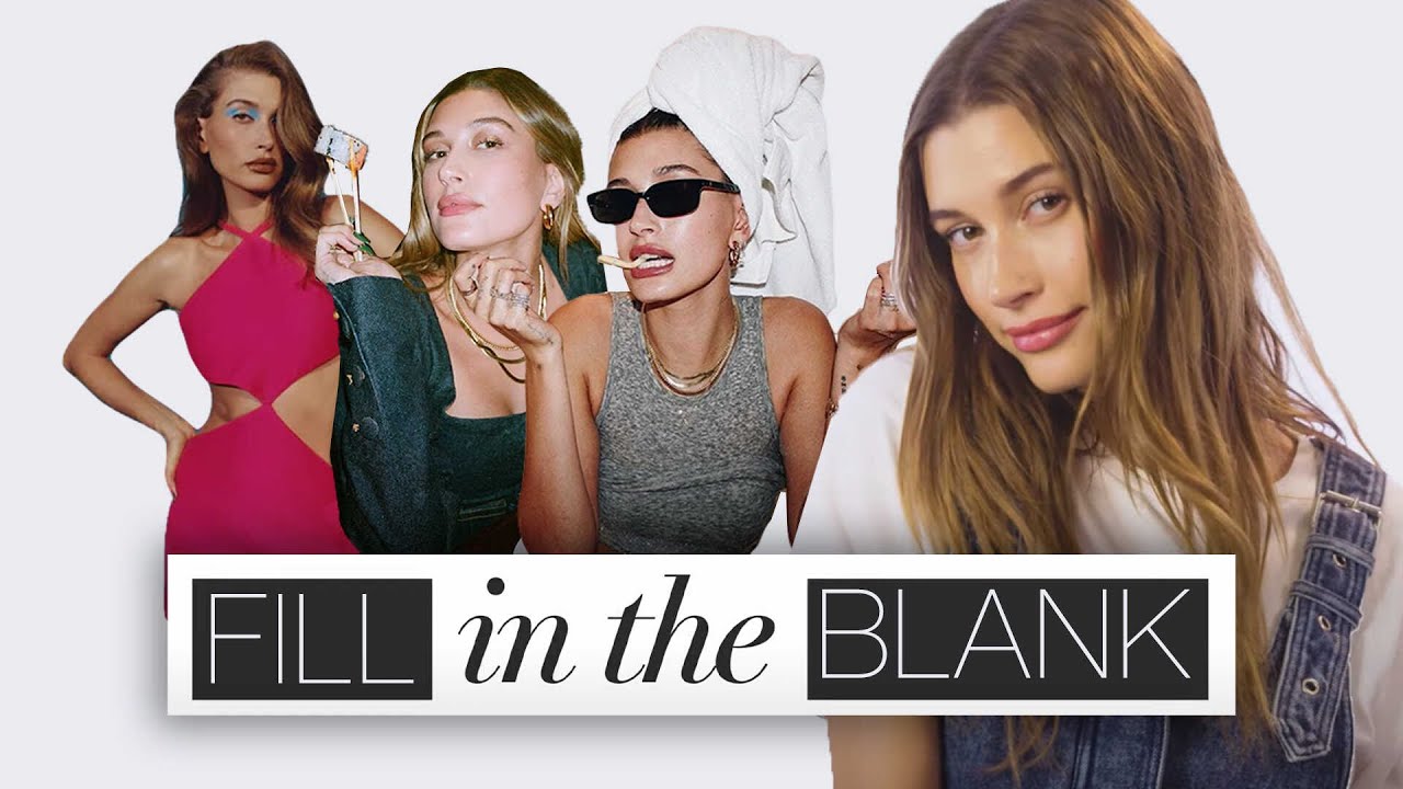Hailey Bieber's Favorite Condiment & Her Iconic Zodiac Sign | Fill In The Blank | Harper's BAZAAR
