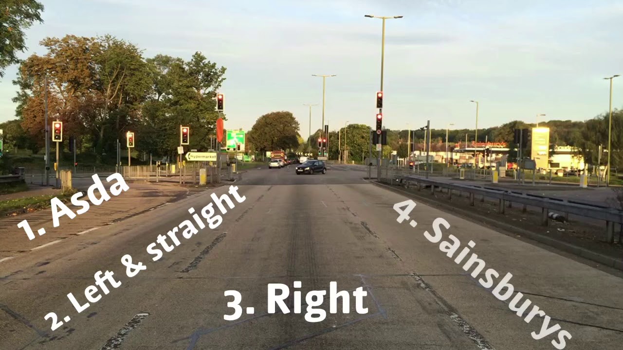 Turning right at the Dome roundabout in Watford