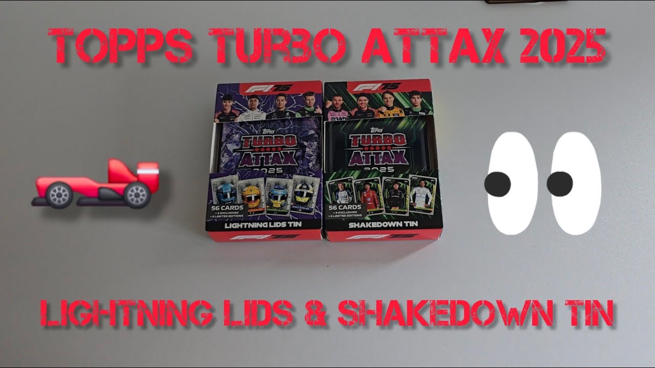 Topps Turbo Attax 2025 Lightning Lid & Shakedown Tin Dosen