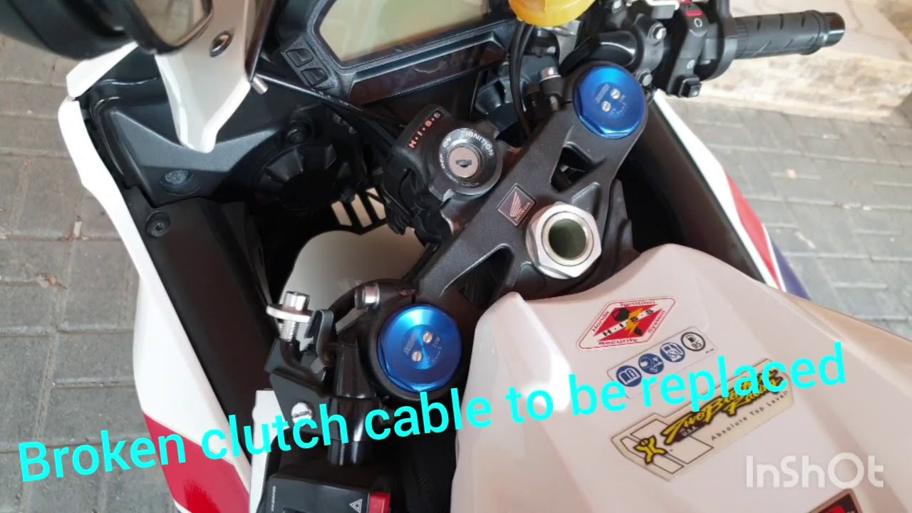 Clutch cable replacing on cbr
