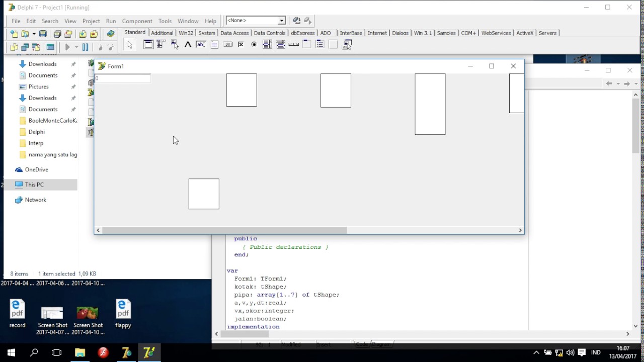 Flappy Bird in Delphi