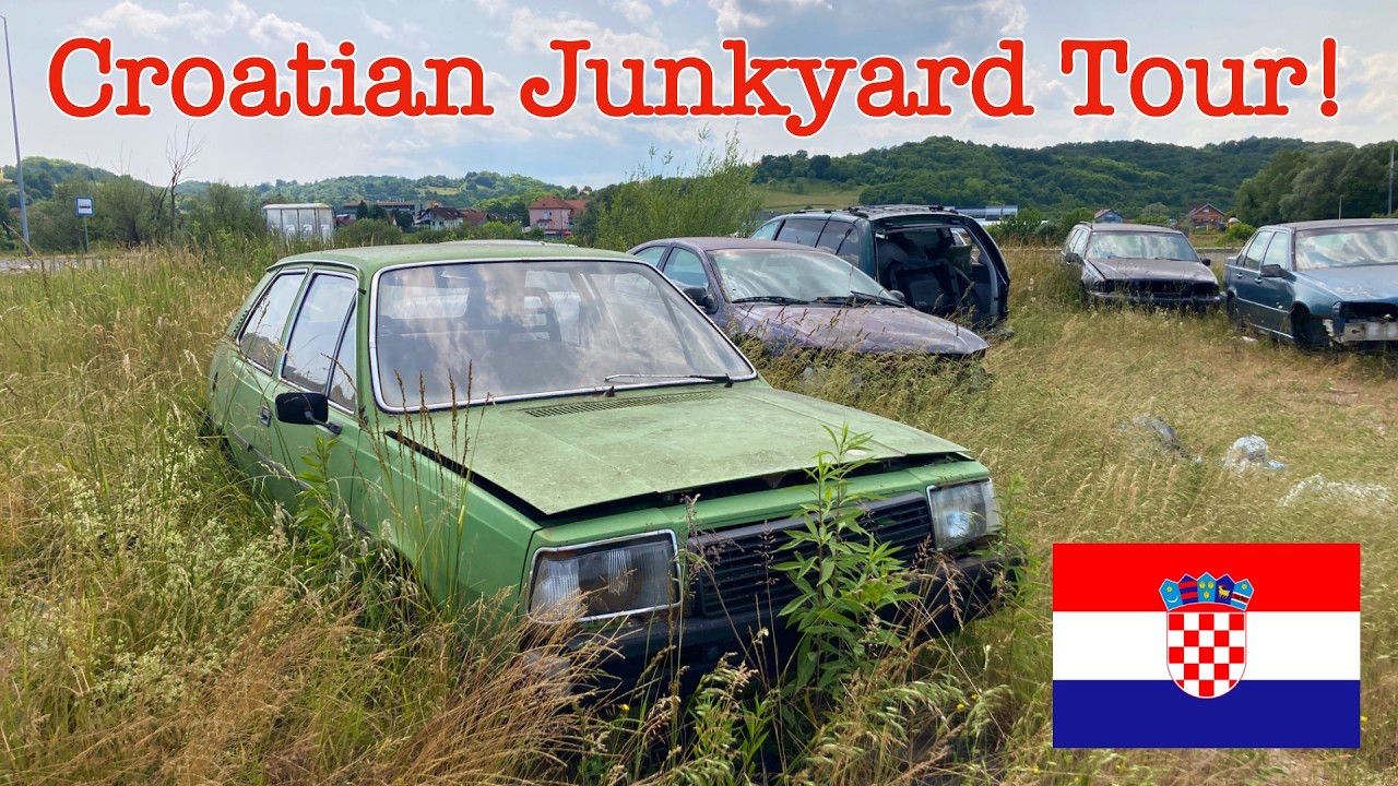 Rural Croatia Junkyard Tour! 🇭🇷  Tons of European Cars & Chryslers??