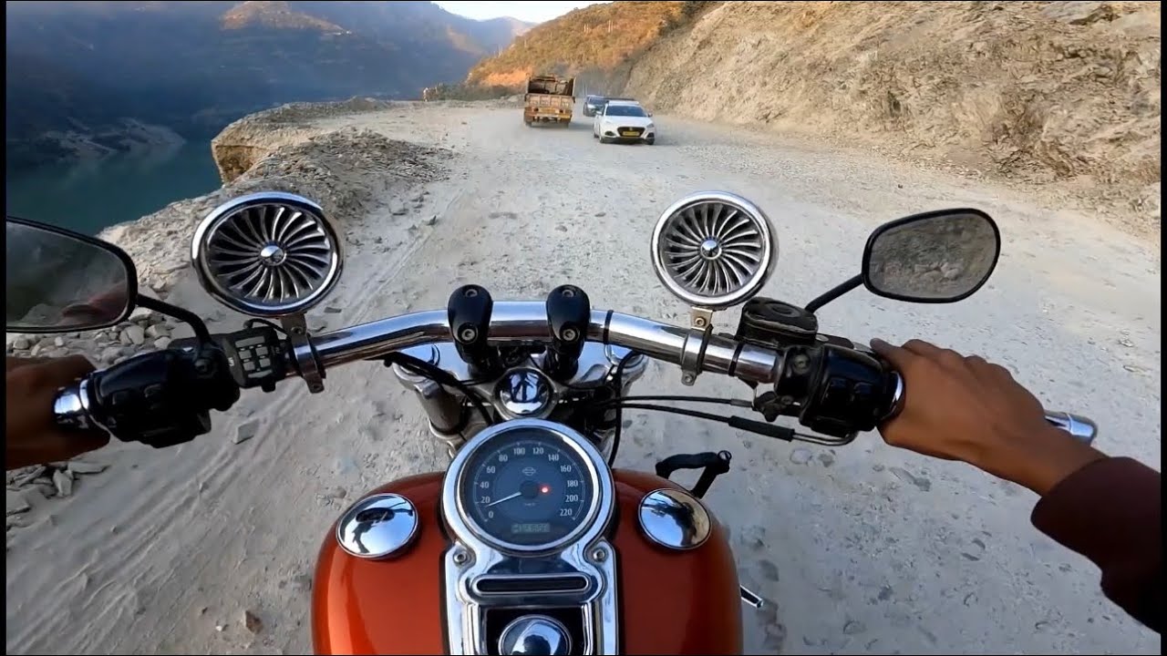 @harleydavidson  Classic DYNA 2013 on Off-roads reached Kedarnath valley Uttarakhand bike tour 📍🏔️