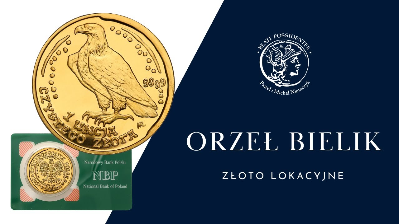 Jedyna polska złota moneta - Orzeł Bielik - Najpopularniejsza złota moneta bulionowa w Polsce