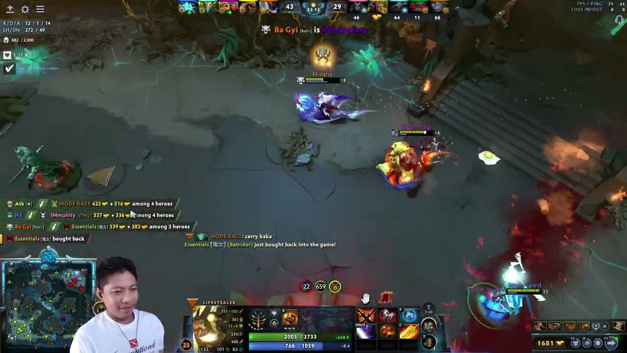 Dota 2 - Gameplay Highlight #41 - [Lifestealer] - ft. Ba Gyi