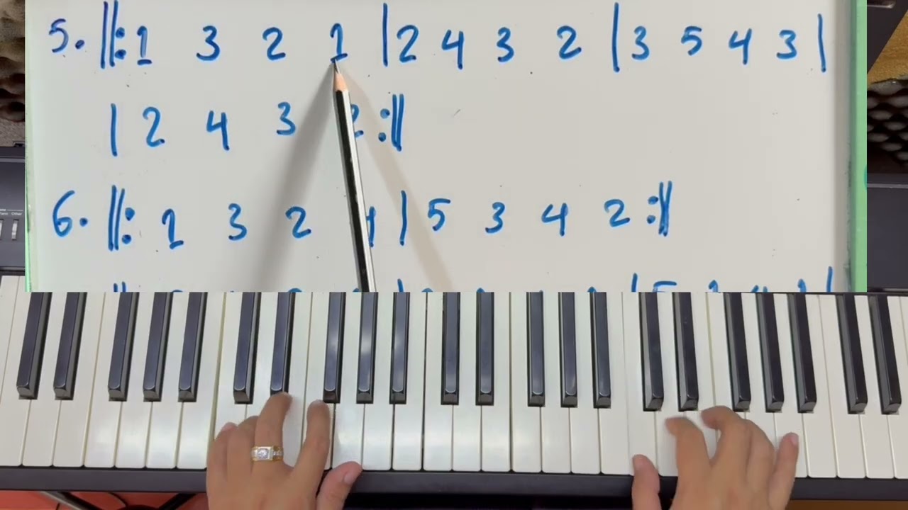 Fingering Exercise 1 အခြေခံ အ​ရှေ့တိုင်းနုတ် ဂီတသင်္ကေတ ဖတ်နည်း #pianotutorial 