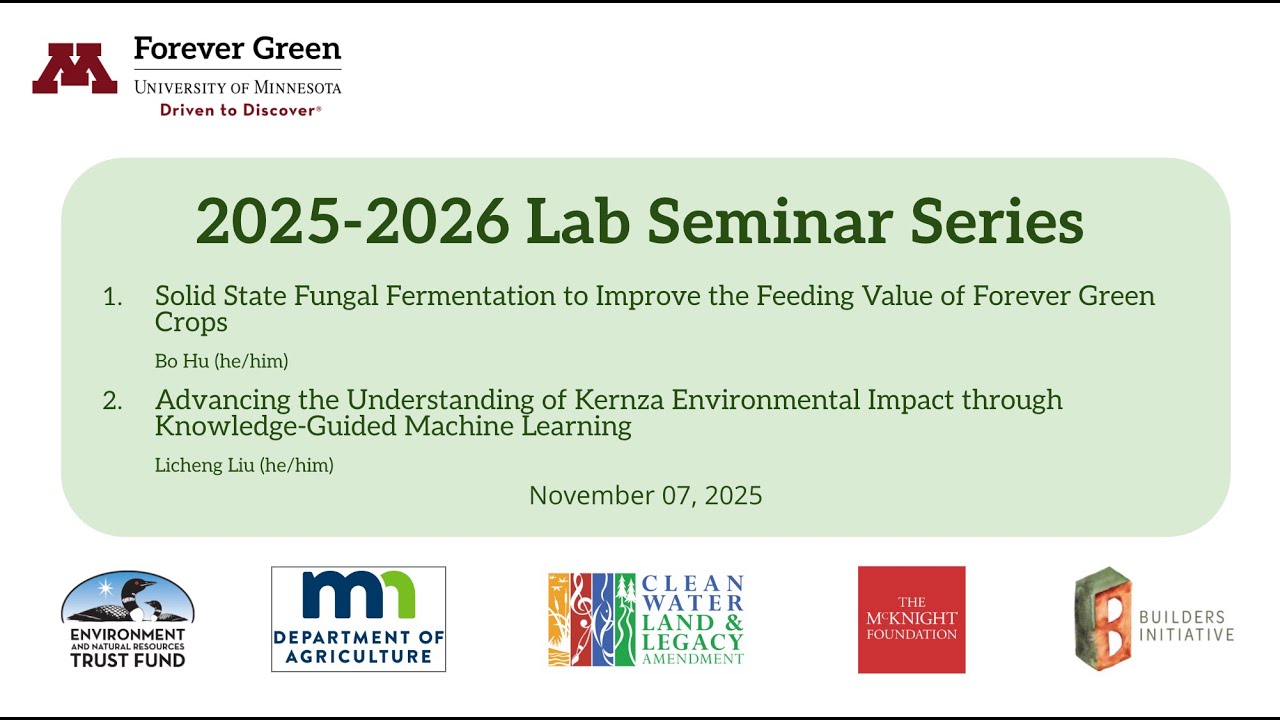 FGI Seminar Series: Fungal Fermentation | Kernza Environmental Impact