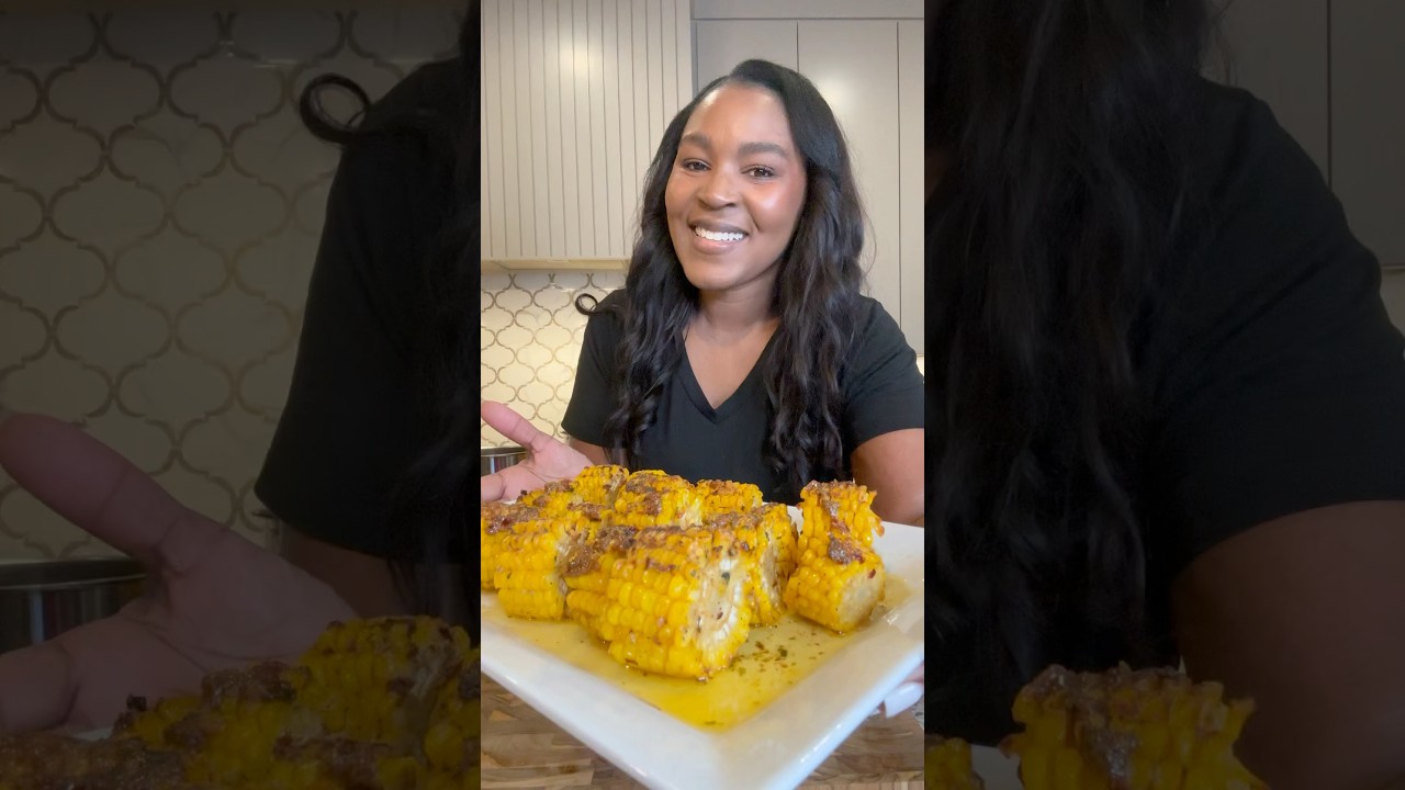 Oven Roasted Corn! #recipe #ovenroastedcorn #cornonthecob