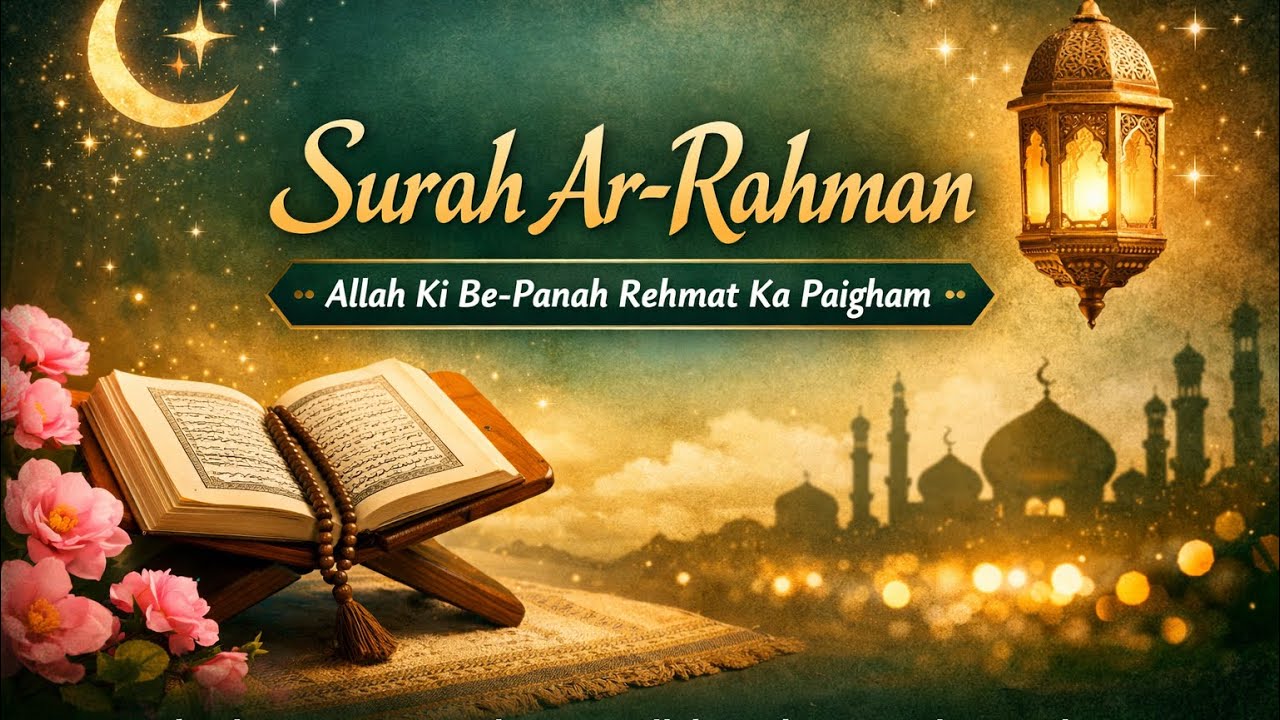 Surah Ar-Rahman | Allah Ki Be-Panah Rehmat Ka Paigham #SurahRehman #QuranTilawat #AllahKirehmat
