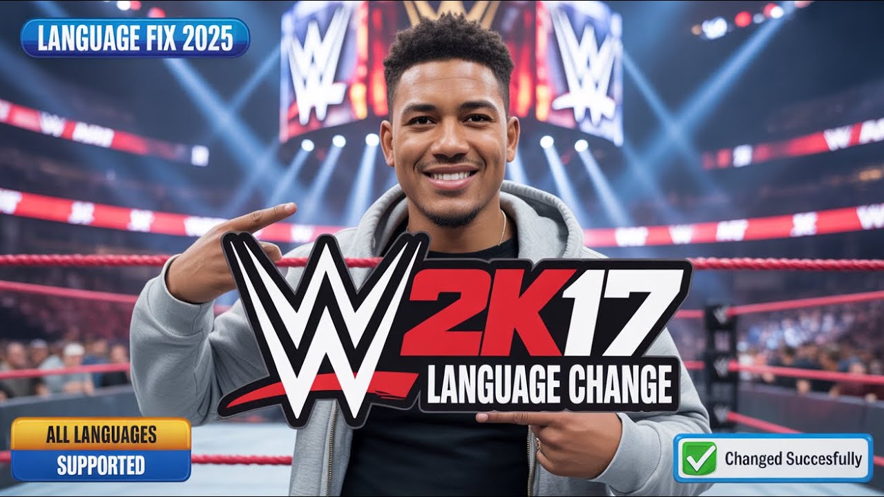Как изменить язык на любой в WWE 2K17 PC (2025 Fitgirl Repack)