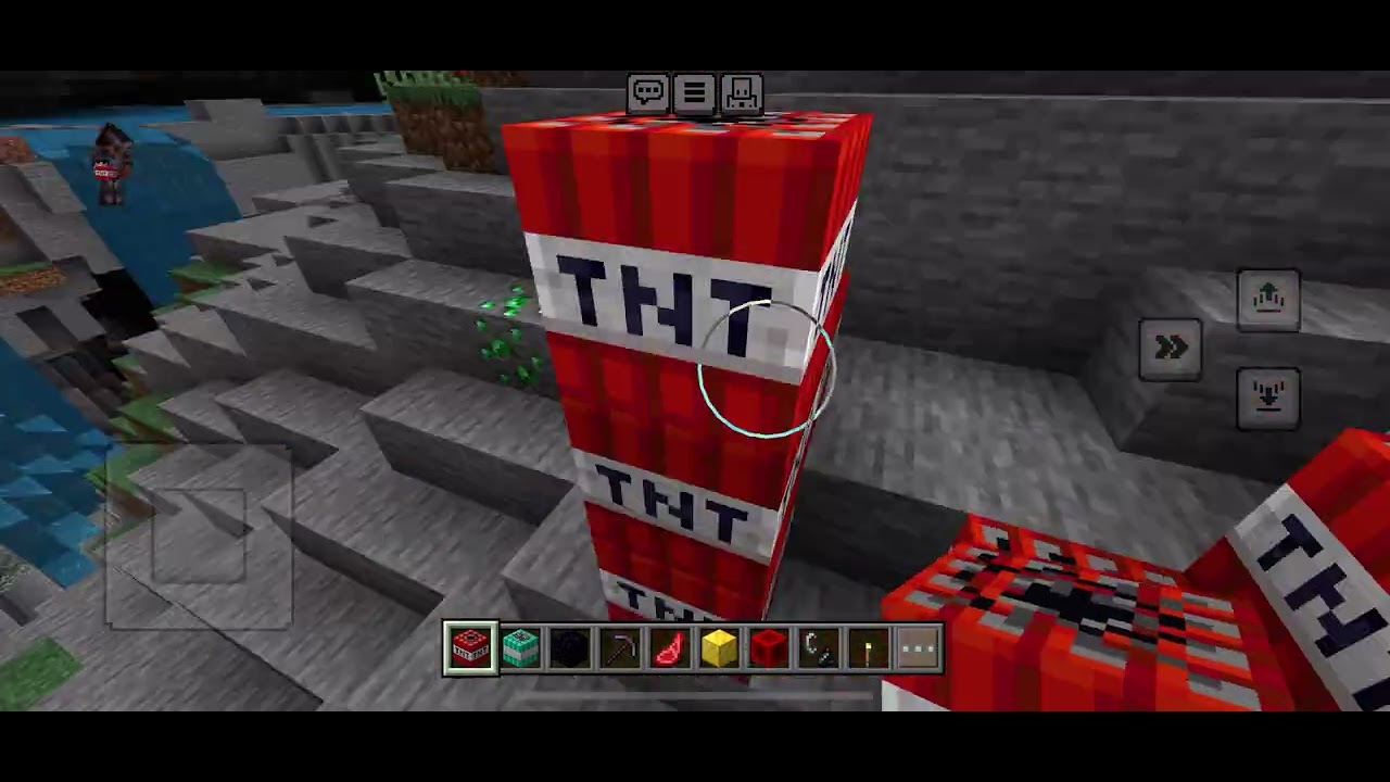 TNT blast in Minecraft 