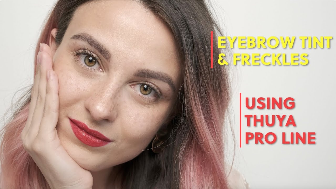 DIY Eyebrow Tinting And Freckles Step By Step Tutorial