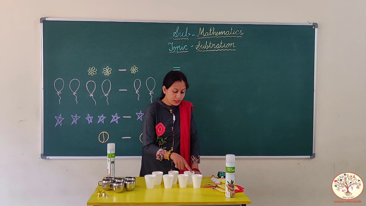 Gurukulam Online classes- UKG- Subtraction with the help of objects