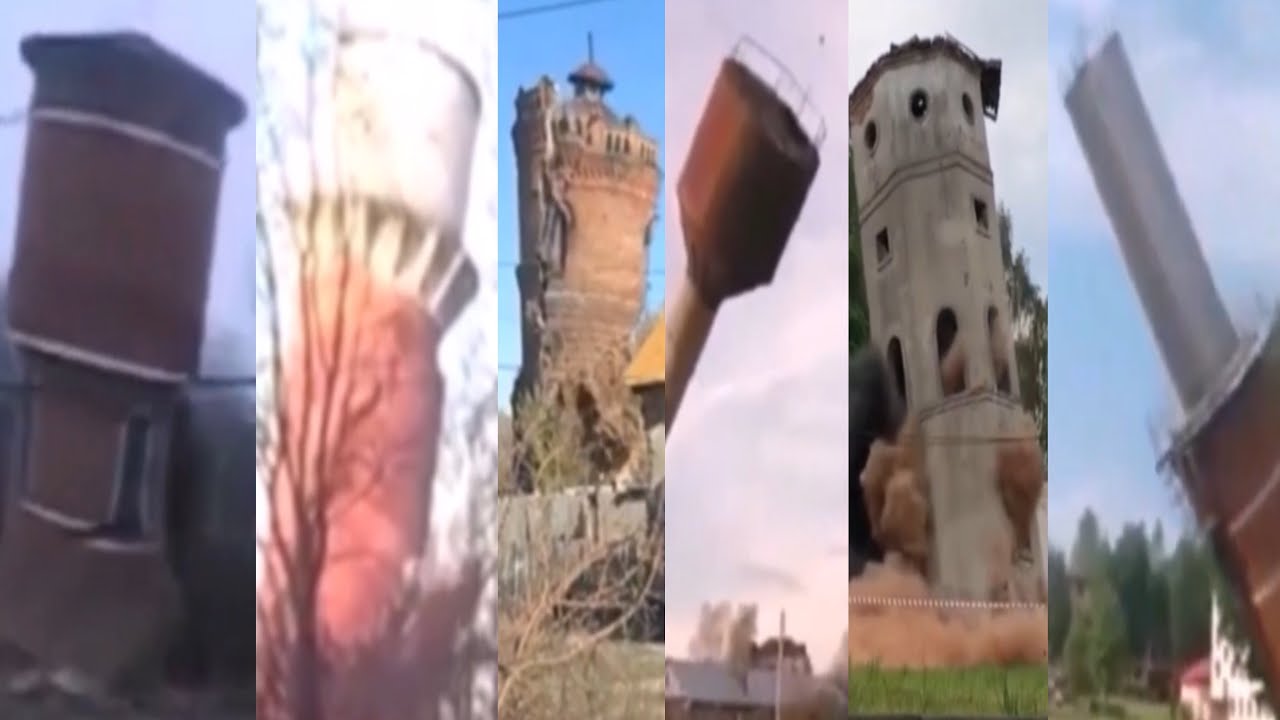 Water Tower Demolition House Demolition Compilation