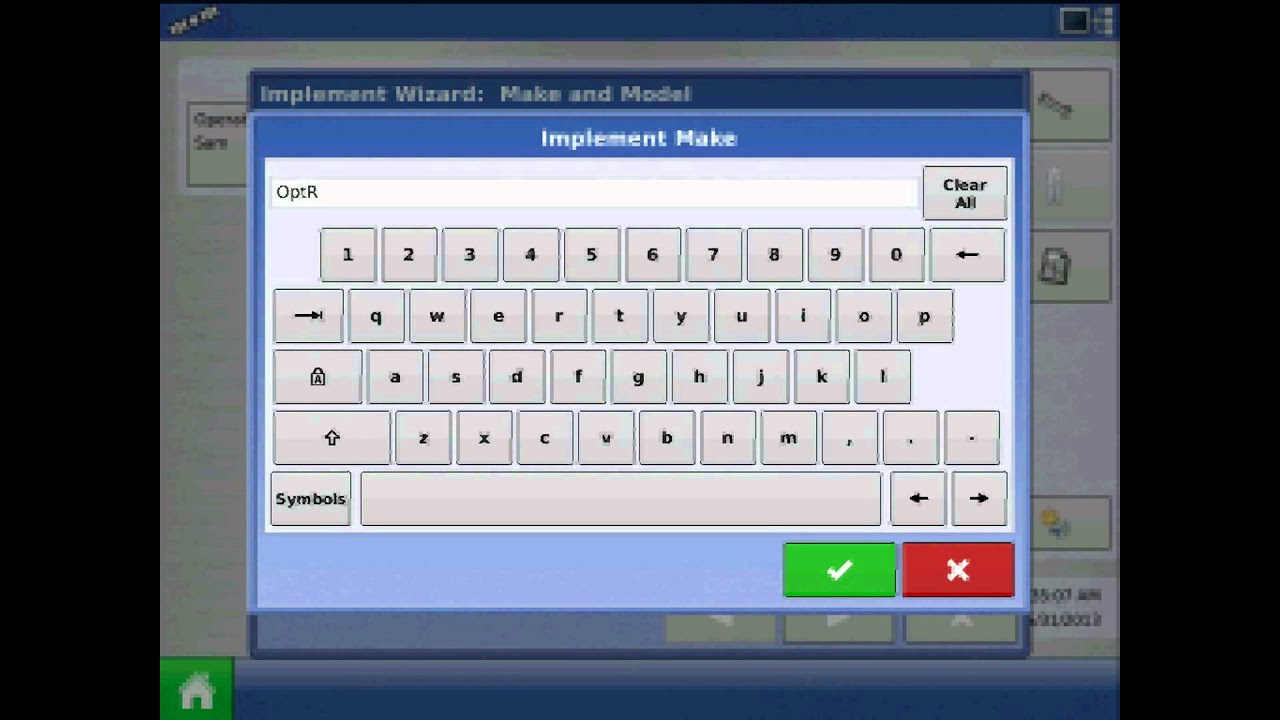 How to create an OptRx crop sensor configuration on the Ag Leader &reg; Integra display