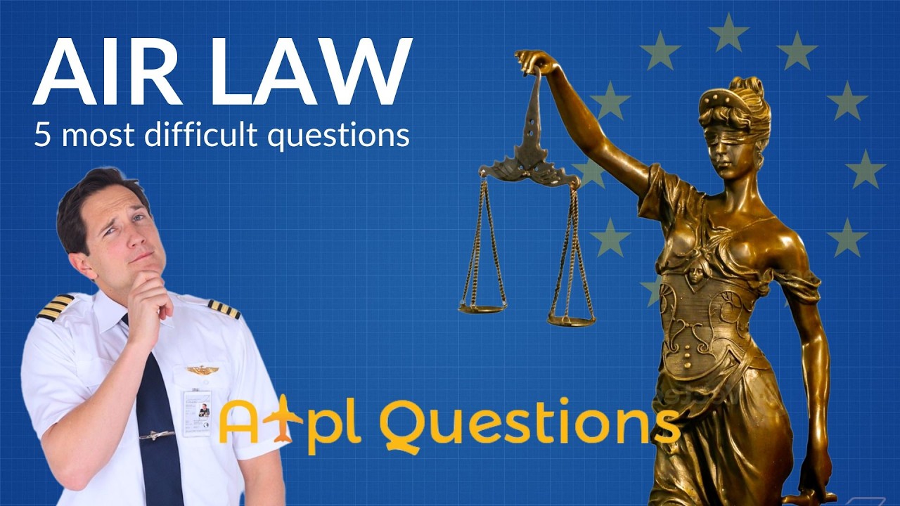 5 САМЫХ СЛОЖНЫХ вопросов по авиационному праву из базы данных EASA ATPL Questions! Объясняет капи...