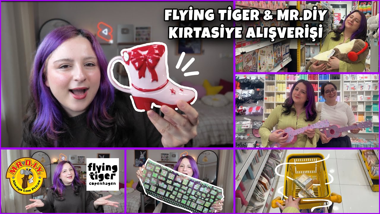 KIRTASİYE ALIŞVERİŞİ | FLYİNG TİGER VE MR.DİY TURU ✨