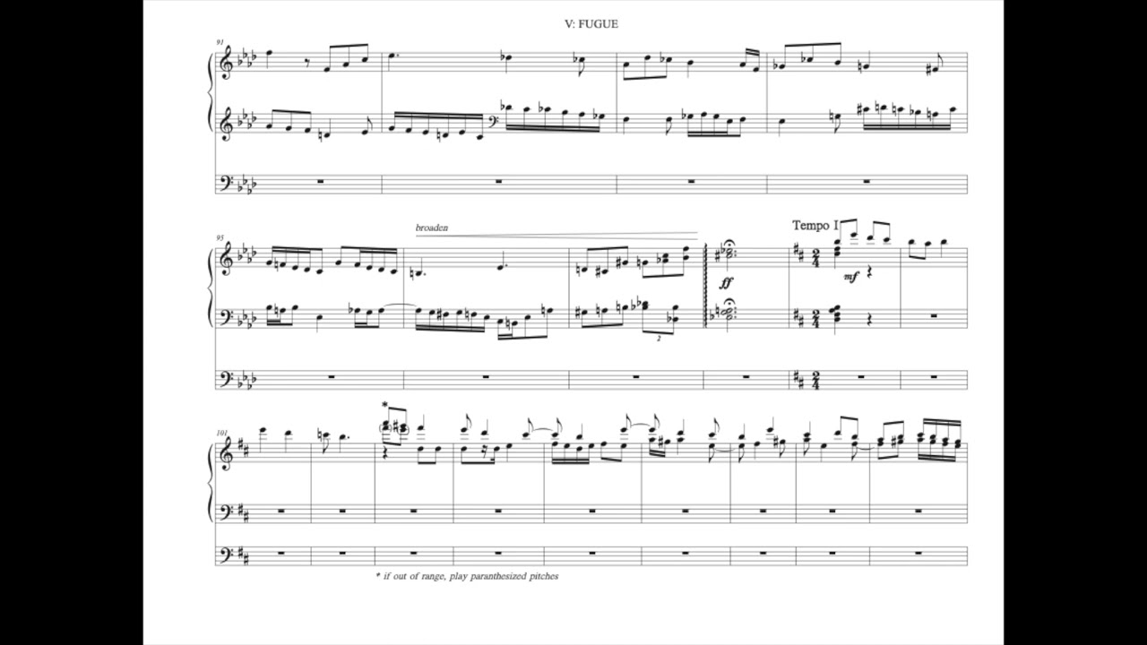 Jace Mankins: Organ Symphony, V: Fugue
