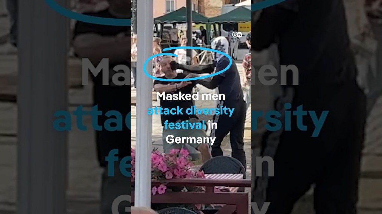 Masked men attack a diversity festival in Eastern Germany | DW News