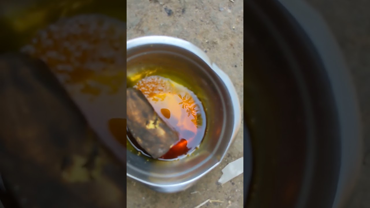 The Oldest breakfast in Cameroon. Roast plantain and red oil. Can you relate? #shorts #cameroon